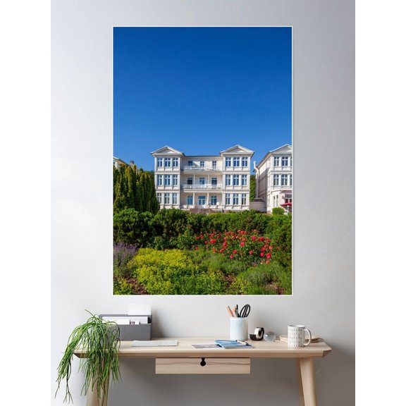 Spa Architecture Zinnowitz Usedom Island Mecklenburg-Western Pomerania Poster Wall Art Modern Wall Decor Wall Art