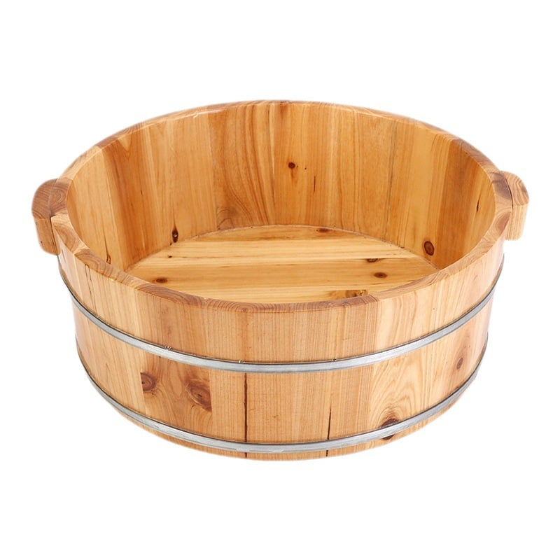 Spa Basin Wood Foot Bucket Reusable Foot Bath Bucket Foot Bathing