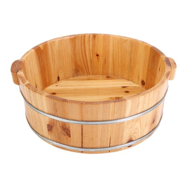 Spa Basin Wood Foot Bucket Reusable Foot Bath Bucket Foot Bathing
