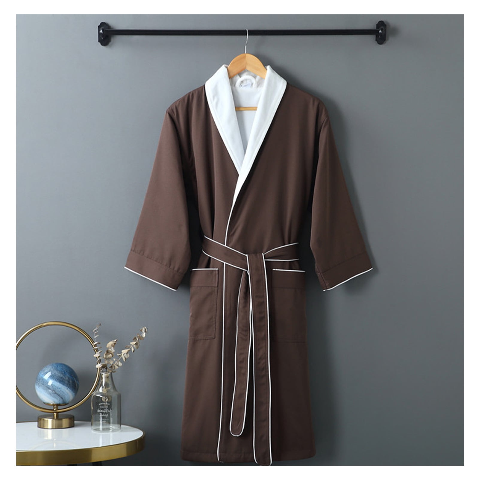Spa Bathrobe Robe ,Soft Warm Full Sleepwear,100% Organic Cotton,5-Star ...