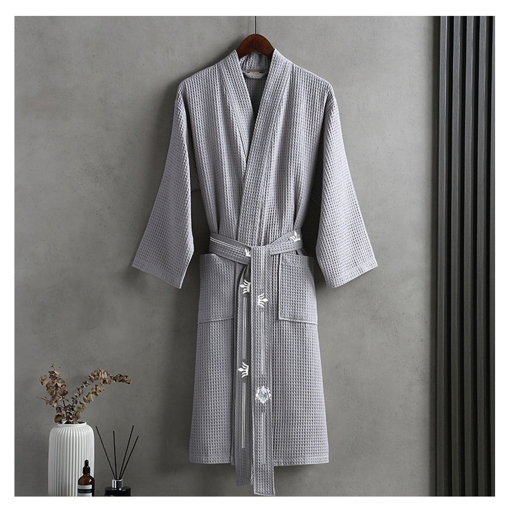Spa Bathrobe Unisex,hotel Bathrobes For Women Waffle, Men Hotel Robe ...