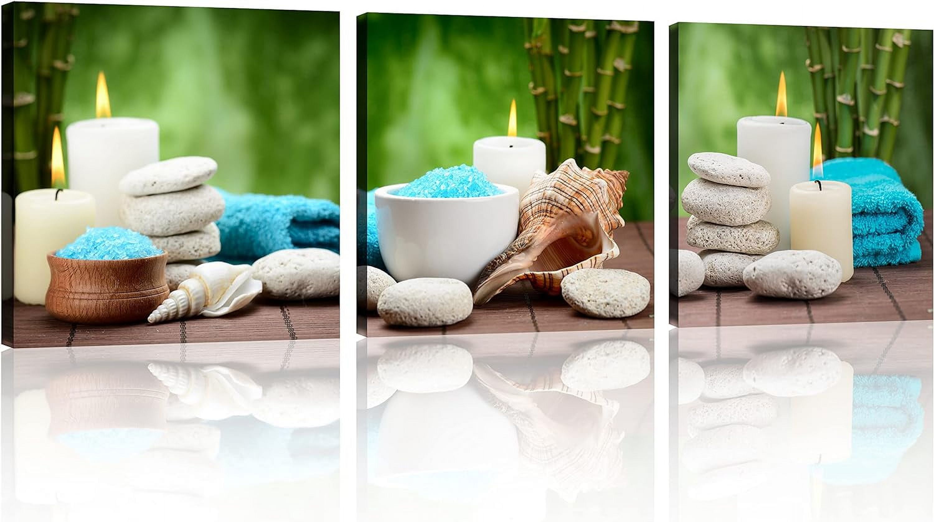 Spa Bathroom Wall Art Spa Still Life with Blue Zen Wall Art Spa Stones