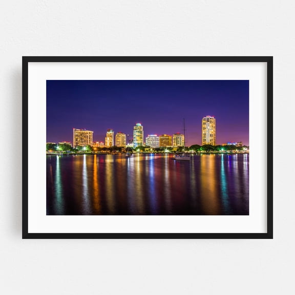 Spa Beach Park - St. Petersburg Florida Photography Black Framed Wall Art Print 24 x 36 inches