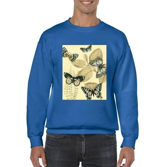 Spa Butterflies In Nature Sweatshirt Men -Megan Meagher Designs, Male x-Large