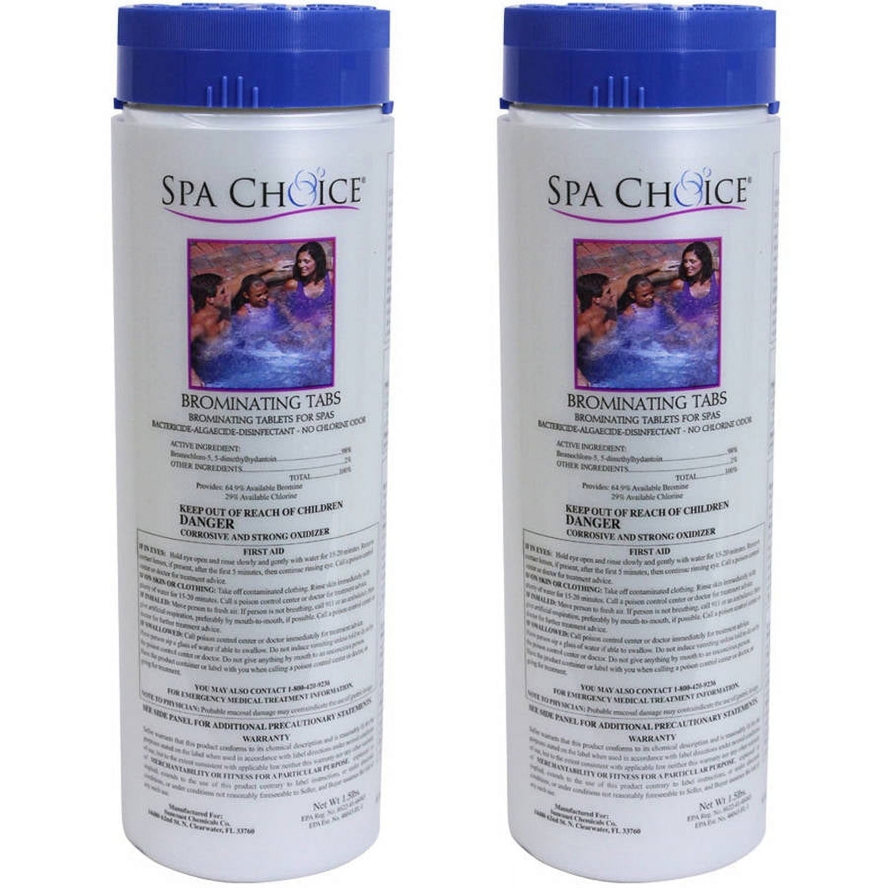 Spa Choice Brominating Bromine Tabs for Spas and Hot Tubs, 1.5-Pounds