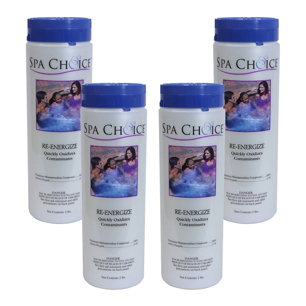 Spa Choice ReEnergize Spa & Hot Tub Non-Chlorine Shock Oxidizer - 4 x 2 Lbs.