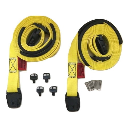 Spa Cover Hot Tub Wind Strap Complete Kit Nexus Locks | YELLOW Size: 12 Ft Yellow