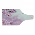 thumbnail image 1 of Spa Cutting Board, Orchid Petals in Monochrome Design Bouquet Spring Bloom ling Growth Peaceful Nature Print, Tempered Glass Cutting and Serving Board, Wine Bottle Shape, Pink, by Ambesonne, 1 of 1