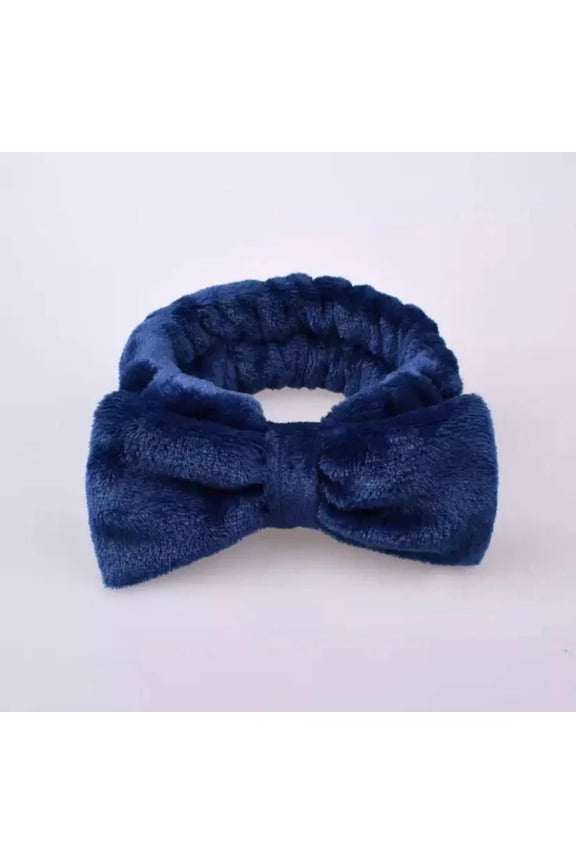 Spa Day Plush Fleece Bow Headband