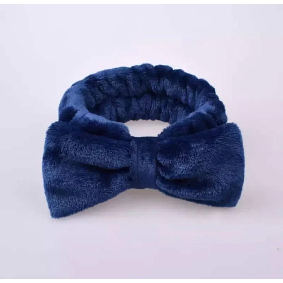 Spa Day Plush Fleece Bow Headband