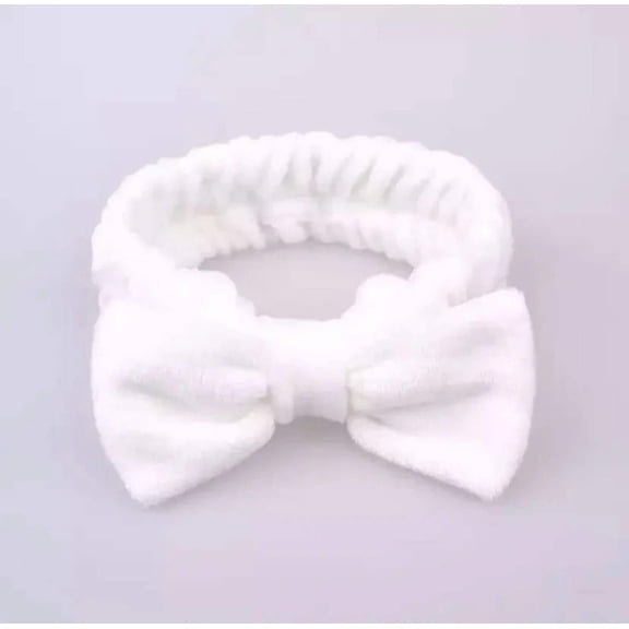 Spa Day Plush Fleece Bow Headband