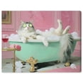 thumbnail image 1 of Spa Day for Fluff Canvas Print Cats Art by Art Remedy, Gallery Wrapped, 24 x 20, 1 of 6