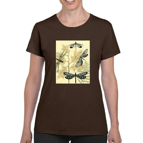 Spa Dragonflies In Nature T-Shirt Women -Megan Meagher Designs, Female 4X-Large