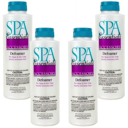 Spa Essentials Defoamer for Spas and Hot Tubs, 32424000-04, 1-Pint, (Pack of 4)