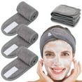 thumbnail image 1 of Spa Facial Headband Minzimin 3 Packs Head Wrap Terry Cloth Headband Adjustable Stretch Towel for Bath, Makeup and Sport, 1 of 7