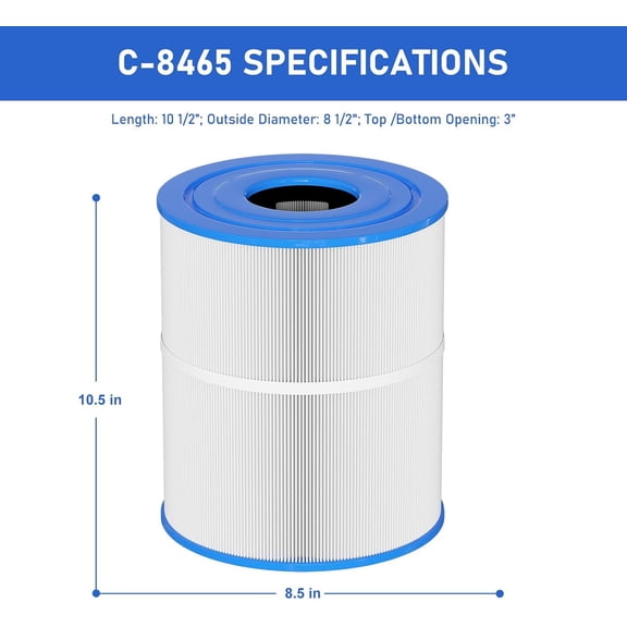 Spa Filter Compatible with PWK65, 31114, Watkins 65, 76136, C-8465, FC-3960, 1 Pack