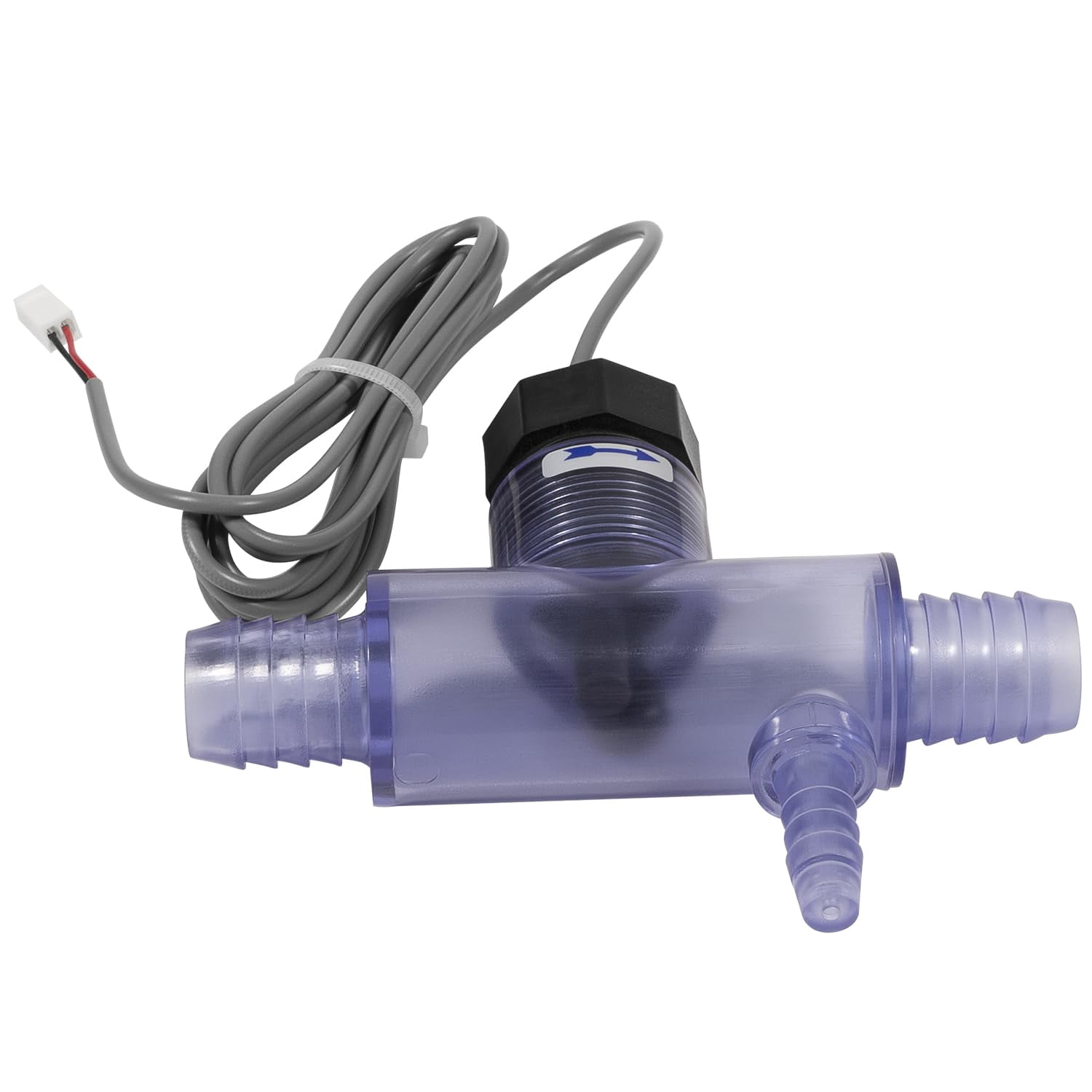 Spa Flow Switch 2560-040 Q12DS-C2 Compatible with Hot Tub and Spa Models, Replacement for 6560-857/6560-858 / SD2560-040, Fix FL1 & FL2 Error Codes, Transparent Barbed Connectors