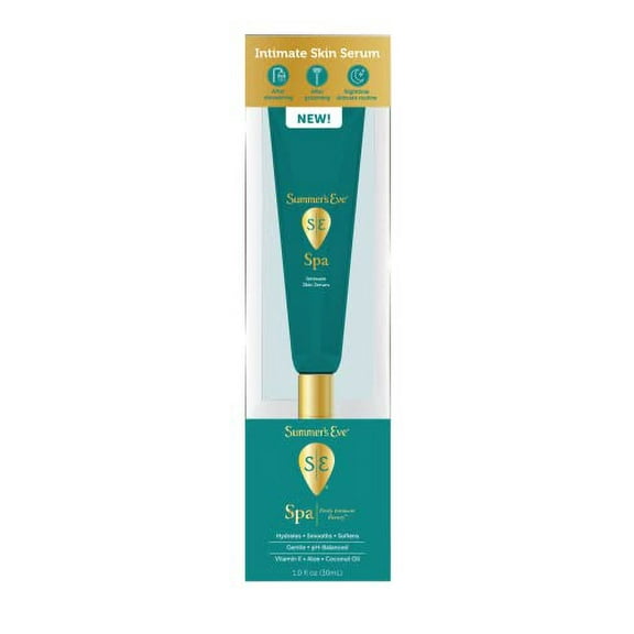 Summer's Eve Post-Shave Intimate Skin Hydrating Serum, 1 Oz, Fragrance-Free After Shave for Women with Vitamin E & Coconut Oil