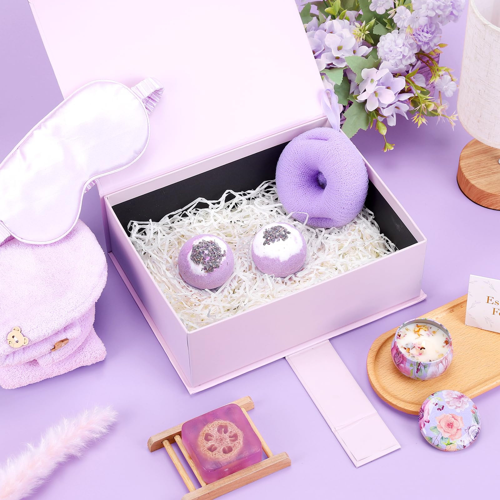 Spa Gift Baskets for DC20 Women Self Care Gifts for Women, Valentines Day Gifts for Her, Thank