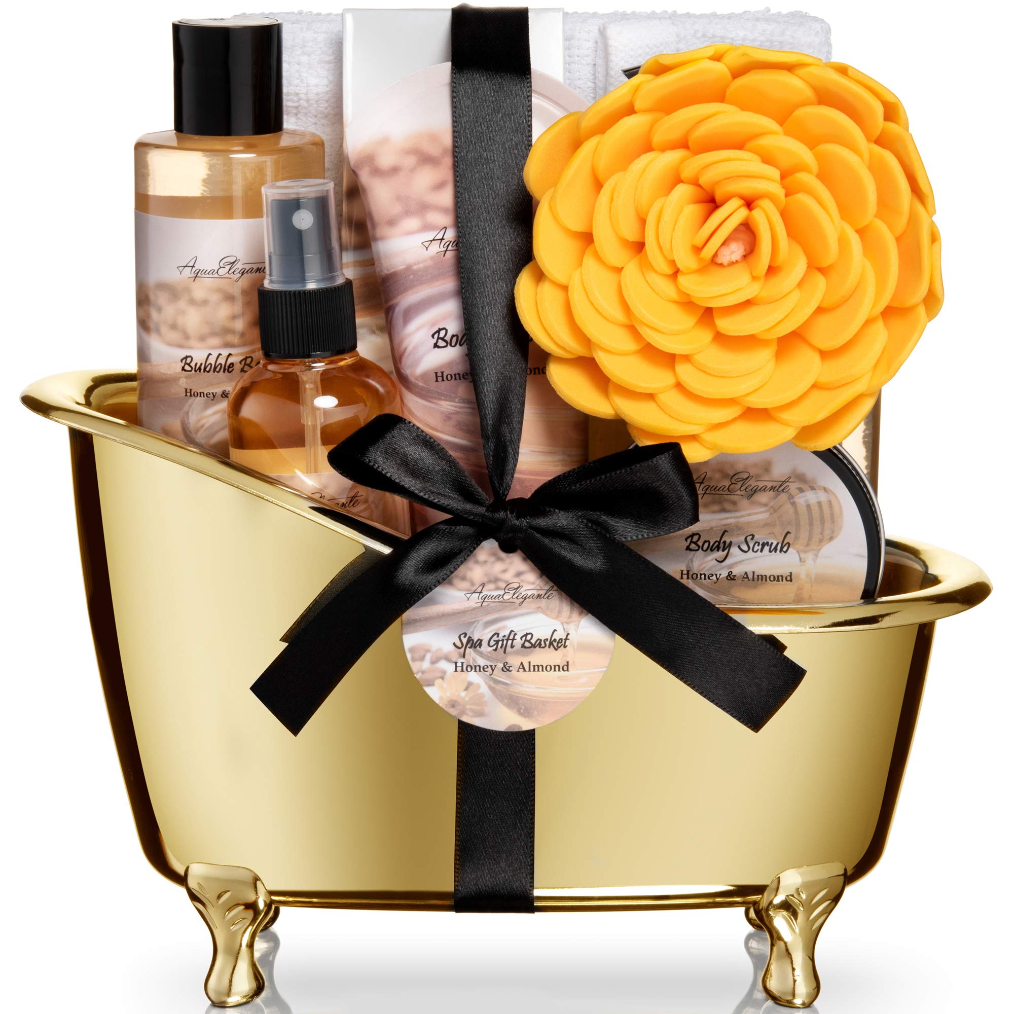 Spa Gift Baskets For Women Luxury Bath Set With Honey & Almond Spa