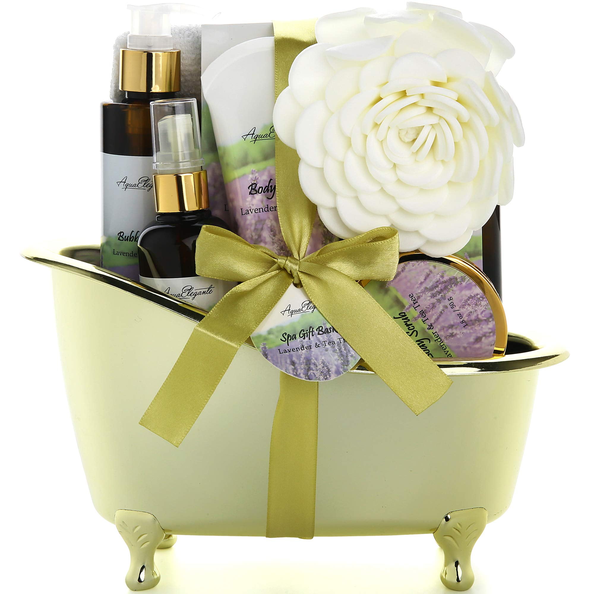 Spa Gift Baskets For Women Luxury Bath Set With Lavender & Tea Tree