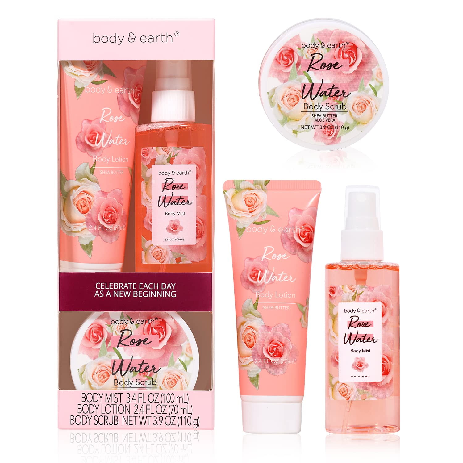 Spa Gift Set Rose Scent Bath Gift For Women Birthday Perfume Body spa-gift-set-rose-scent-bath-gift-for-women-birthday-perfume-body