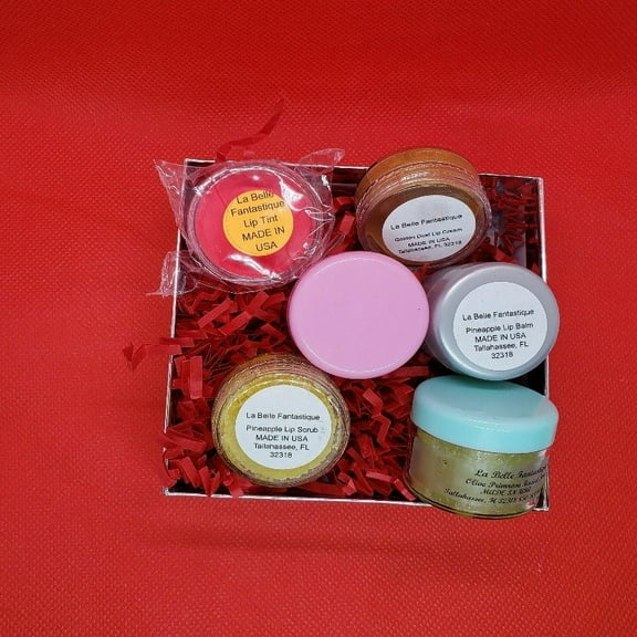 Spa Gift Set for Women, Spa Gift Set for Mom, Gifts Under 30, Natural Bath Gift Basket Women | Lip and Face set