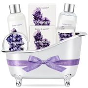 Bath Gift Sets for Women, 7Pcs Lavender Spa Gift Baskets, Beauty Body Care Kits for Birthday Christmas Day Gifts Idea fo
