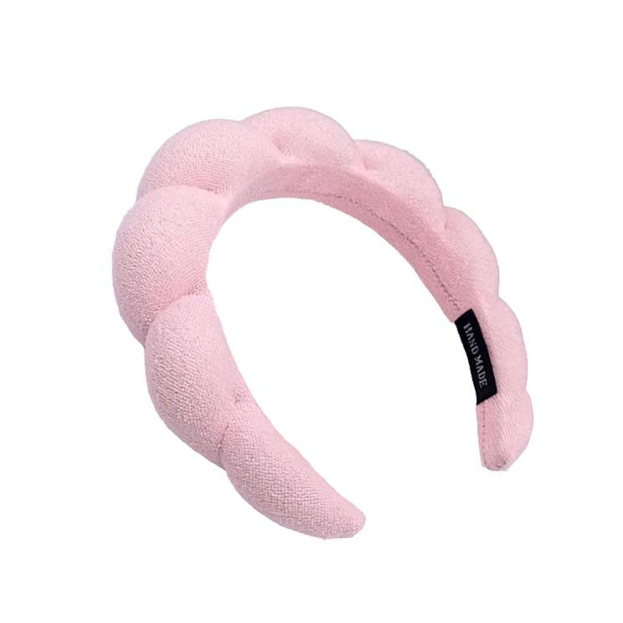 Spa Headbands for Women Sponge Terry Towel Cloth Puffy Hair Band Headband for Washing Face Makeup Skincare Headband