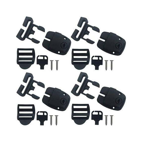 Spa Hot Tub Cover Repair Kit, Replacement Latches, Clips & Lock with Keys, Hot Tub Accessories for Broken Covers, Spa Cover Restoration for Outdoor Use