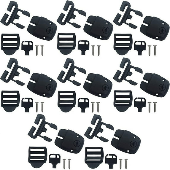 Spa Hot Tub Cover Repair Kit, Replacement Latches, Clips & Lock with Keys, Hot Tub Accessories for Broken Covers, Spa Cover Restoration for Outdoor Use