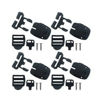 Spa Hot Tub Cover Repair Kit - Replacement Locking Latches with Keys & Hardware for 1-1.3 Inch Straps, 4-Piece Set