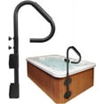 thumbnail image 1 of Spa Hot Tub Hand Rail 47" Tall, 304 Stainless Steel Swimming Pool Handrail Adjustable Height 360 Rotatable Handrail Pivots, Non-Slip Pool Handrail Grab with Screws, Easy Installation, 1 of 8