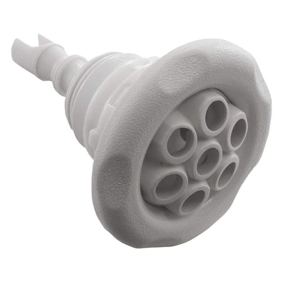 Spa Jet 5-Scallop Massage Thread White - Storm Jet Water Nozzle Replacement Part for Hot Tubs & Spas