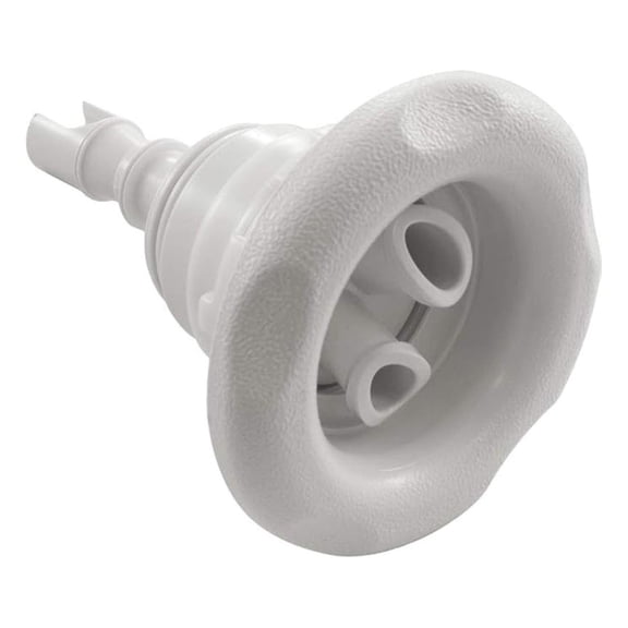 Spa Jet Waterway Storm 3-3/8" Twin Roto - 229-8120 Replacement Whirlpool Jet Nozzle; White Five-Scallop Design; Fits Most Spas & Hot Tubs