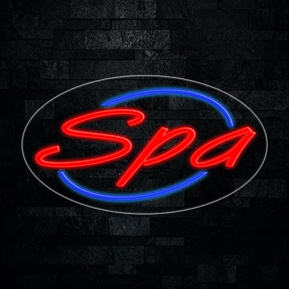 Spa LED Neon Sign 28"L x 16"H #34011