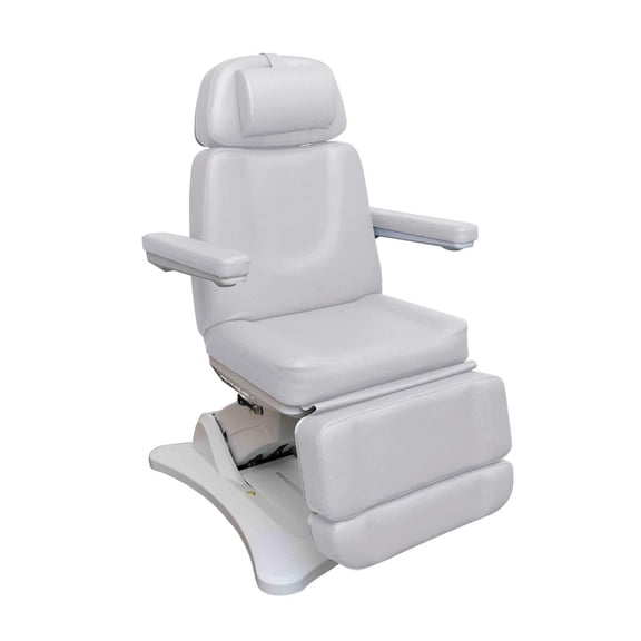 Spa Luxe 2246BN Medi Spa Exam Chair and Treatment Bed - White | 240 Rotation | 4 Motors | ADA Compliant | 2 Year Warranty | Lock, Reset, and Memory Functions | Ideal for Dermatology and Spa Services