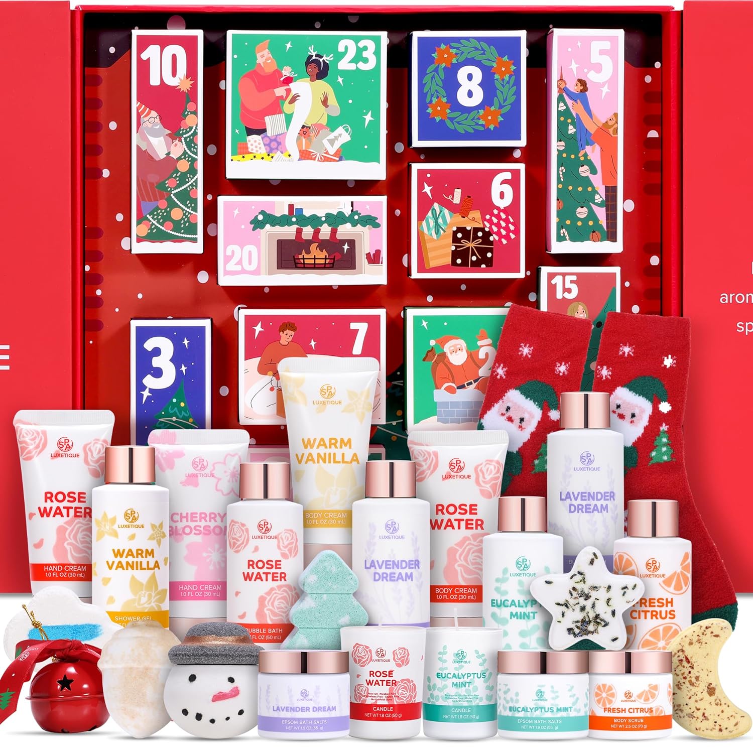 Spa Luxetique 2023 Limited Edition Advent Calendar, Christmas Gifts