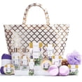 thumbnail image 1 of Spa Luxetique Christmas Bath Gift Basket Sets for Women with Tote Bag, 15 Pcs Lavender Self Care Relaxing Holiday Birthday Gifts for Mom Her, 1 of 10