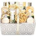 thumbnail image 1 of Spa Luxetique Gift Sets for Women Relaxing - 12 Pcs Vanilla Luxury Bath Baskets, Beauty Valentines Day Birthday Gifts for Her, 1 of 11