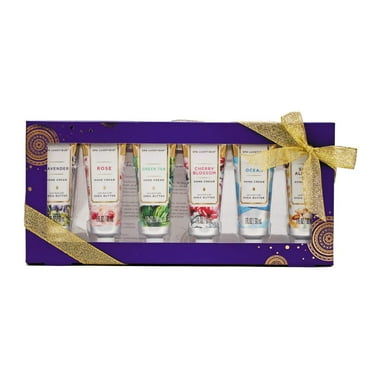 Spa Luxetique Hand Cream Gift Sets for Women, Shea Butter Hand Lotion Set, Birthday Holiday Mothers Day Gifts for Mom, 6x1.0 oz Tube