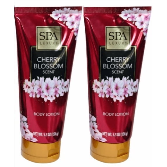 Spa Luxury Cherry Blossom Scent Body Lotion, 5.5 OZ - 2 Pack