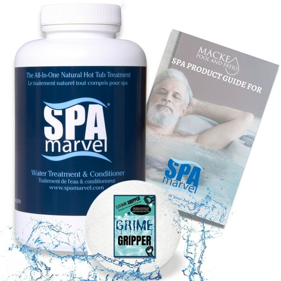 Spa Marvel Treatment & Conditioner 16oz (3 month supply) Plus FREE Grime Gripper