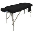 thumbnail image 1 of Spa Massage Table Poly Cotton Sheets 3 Pieces Full Set Resistant to Wrinkling, Black, 1 of 6