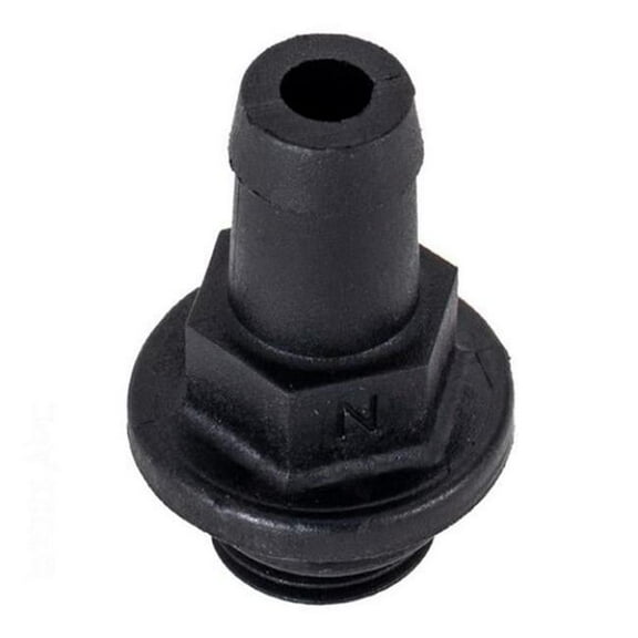 Spa Parts A29070014 0.375 in. LX Pump Barb Fitting with O-Ring, Black