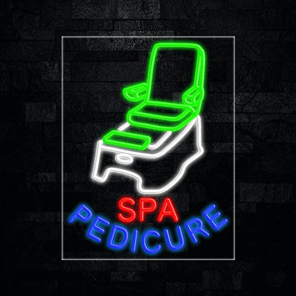 Spa Pedicure-LED Neon Sign 22"L x 28"H #30397
