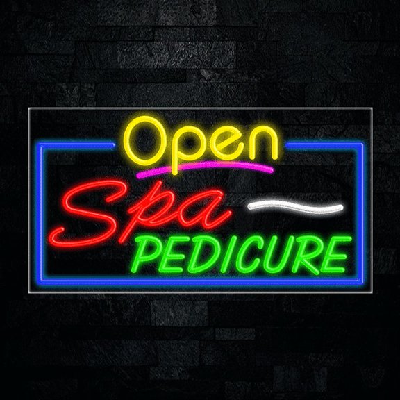 Spa Pedicure LED Neon Sign 33"L x 18"H #35413