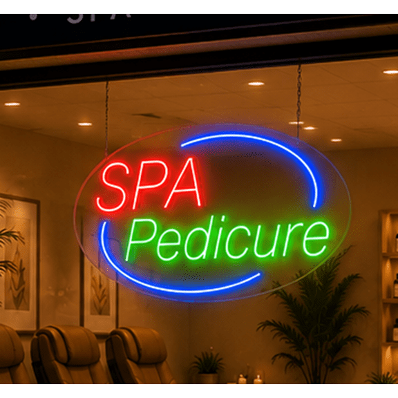 Spa Pedicure LED Neon Sign #34012 Made in USA