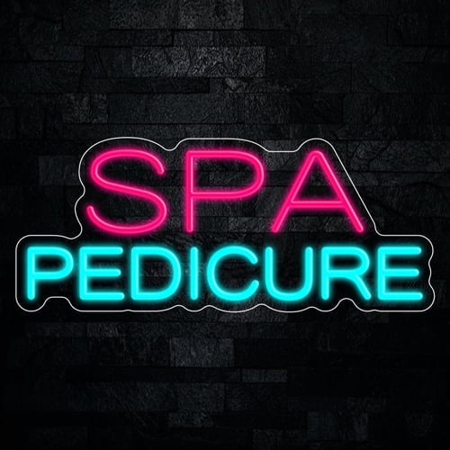 Spa Pedicure Neon LED Sign 24"L x 10"H #32742