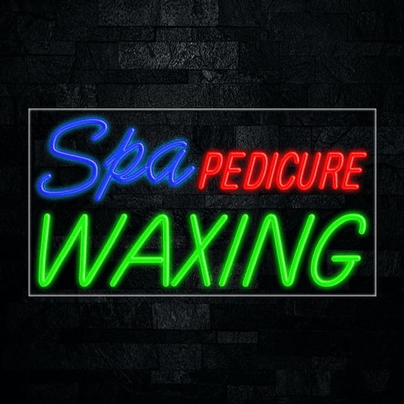 Spa Pedicure Waxing-LED Neon Sign 33"L x 18"H #30701